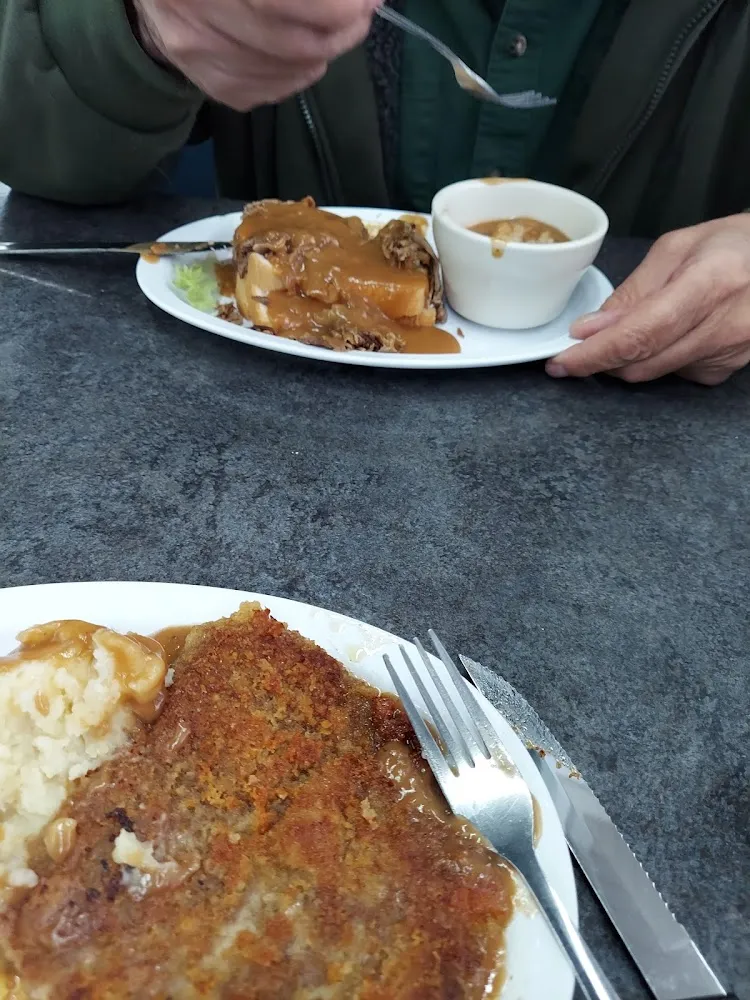 Chicken Fried Steak & Hot Roast Beef Sandwich